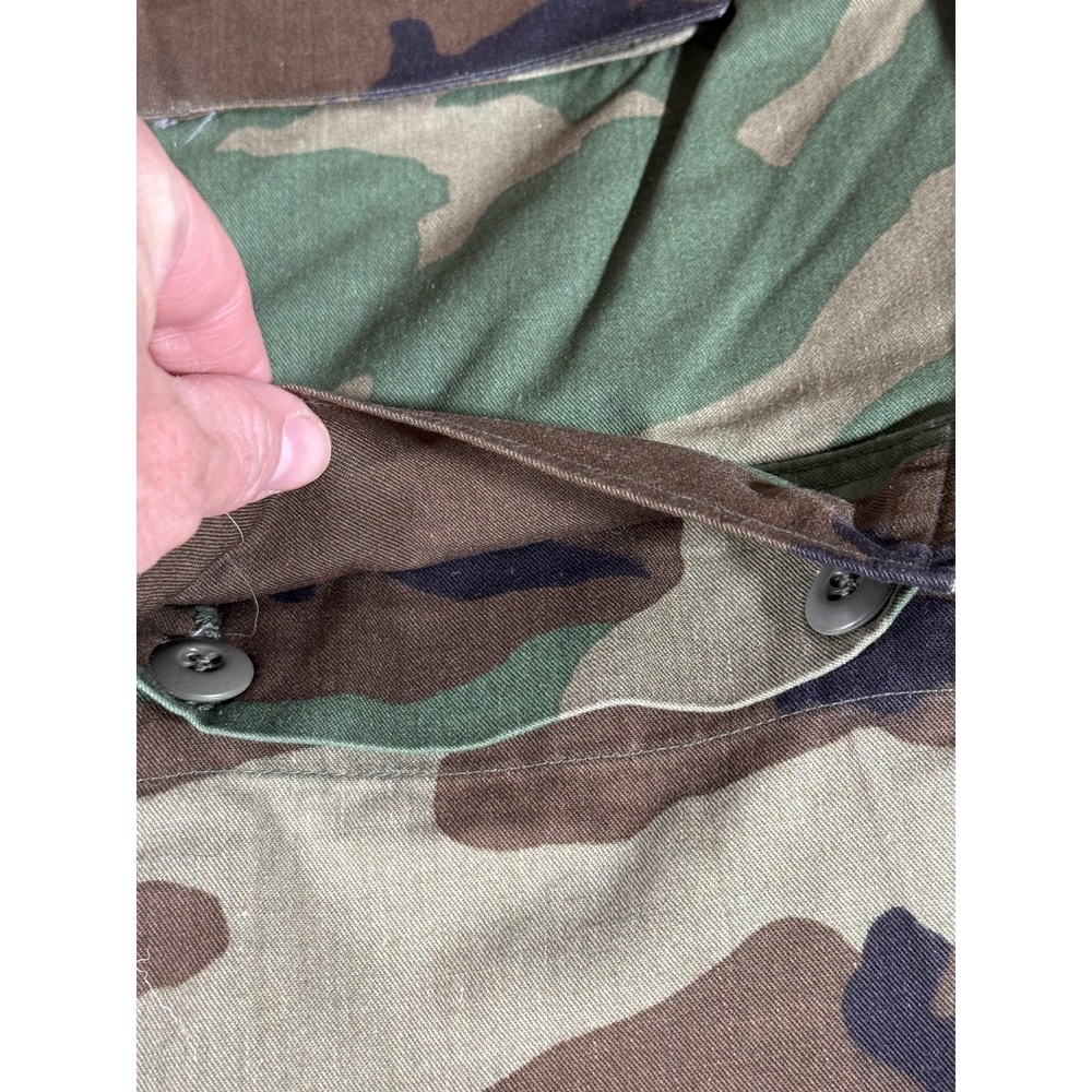 Vintage‎ American Apparel Coat Mens Medium Woodland Camo BDU Combat US Air Force - Picture 5 of 12